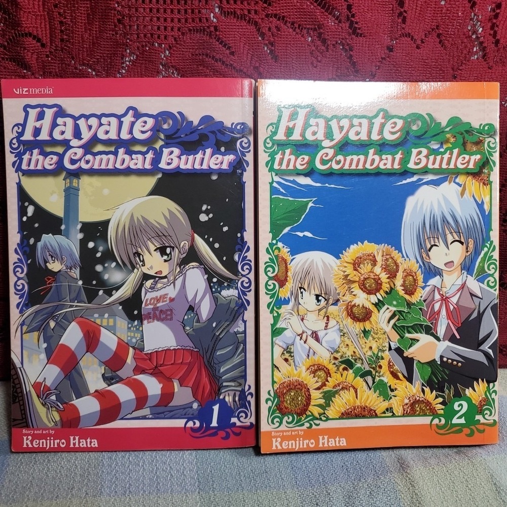 VIZ‎ Media Hayate the Combat Butler Manga Vol 1-2 Kenjiro Hata Shonen Anime Book